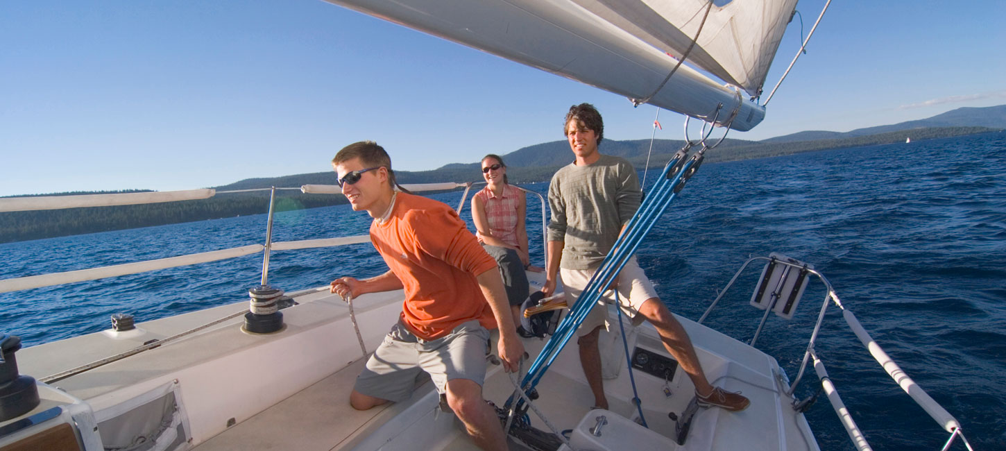 group of people sailing
