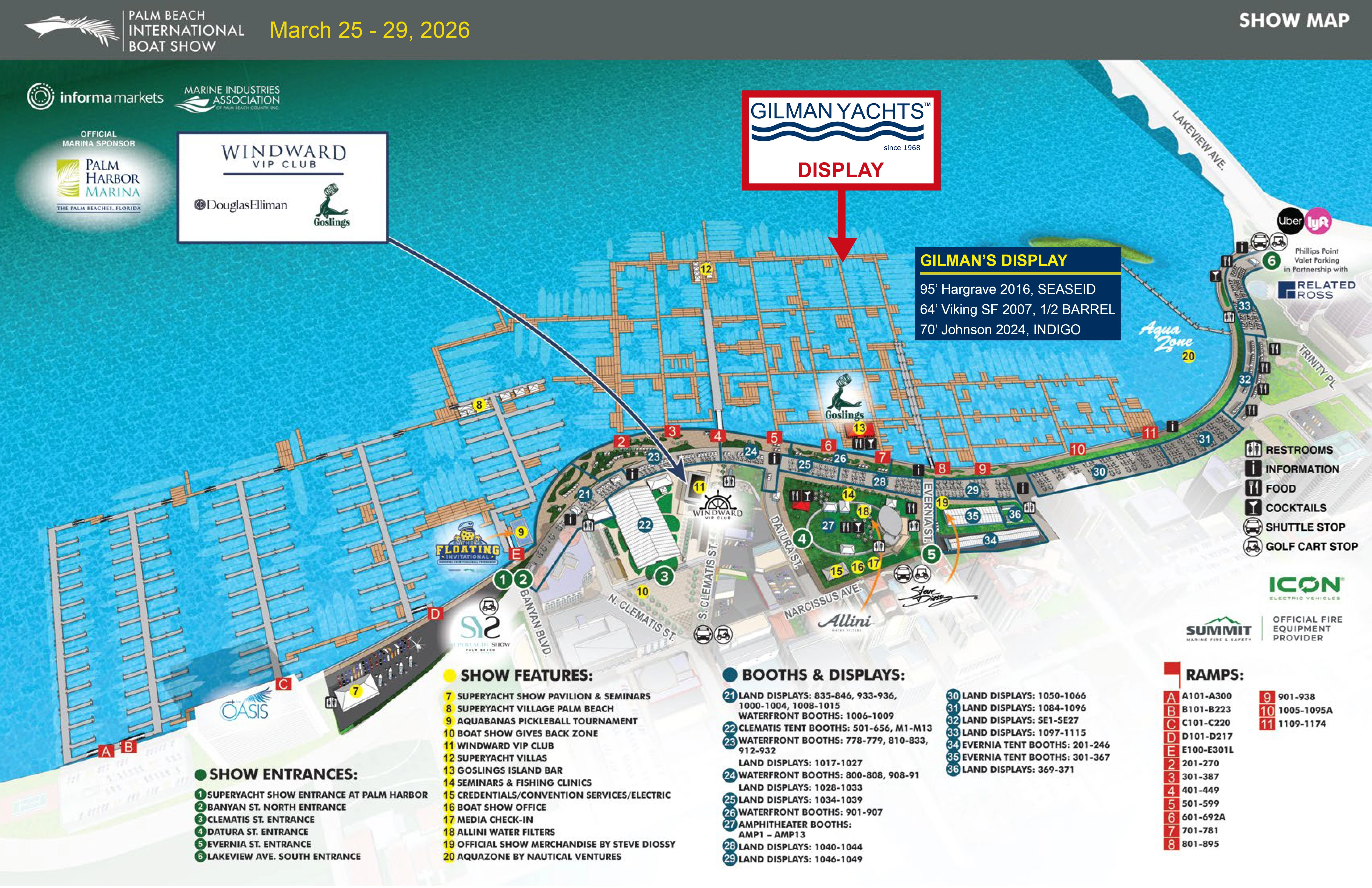 Palm Beach International Boat Show Map